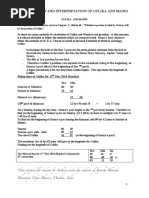 Calculation and Interpretation of Gulika and Mandi