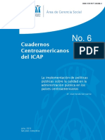 Cuaderno Centroamericano políticas públicas