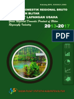 Produk Domestik Regional Bruto Kabupaten Blitar Menurut Lapangan Usaha 2013-2017