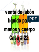 Venta de Jabón Líquido Cata