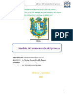 Analisis Del Saneamiento Del Proceso