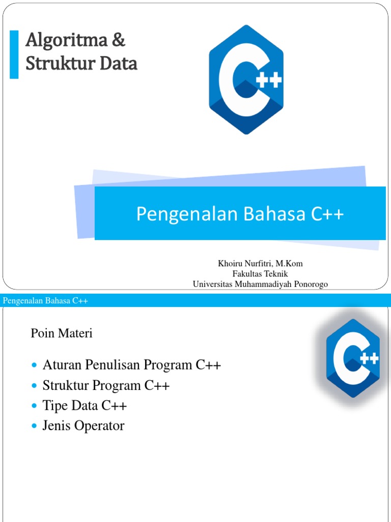 Pengenalan Dasar Pemrograman C++ | PDF