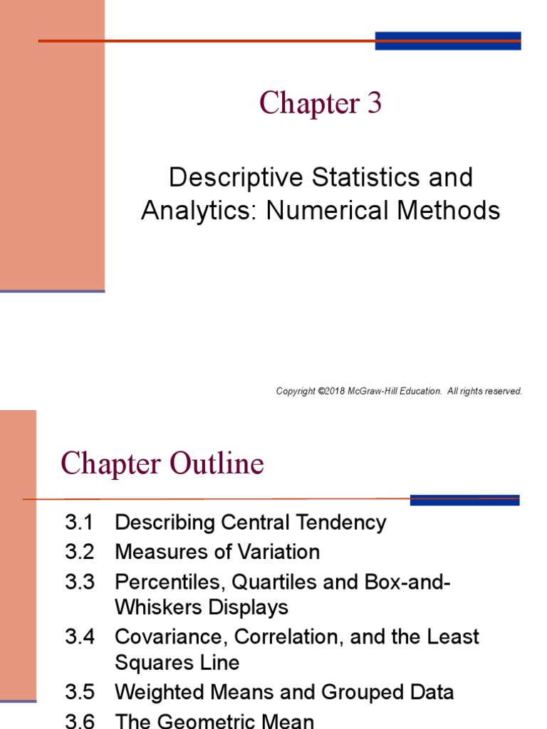 Chapter 3 Comm 215 Concordia | PDF | Correlation And Dependence ...