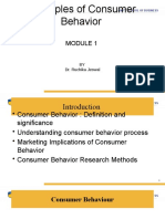 Principles of Consumer Behavior: BY Dr. Ruchika Jeswal