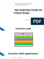 Adding and Subtraction of Fractions: Cambridge Primary Mathematics Book 5 Chapter 9