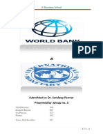 World Bank & IMF - Group No.3