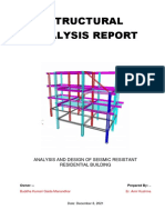 Structural Analysis Report: Analysis and Design of Seismic Resistant Residential Building
