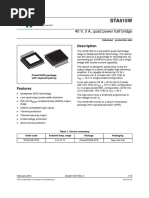 STA515W: 40 V, 3 A, Quad Power Half Bridge