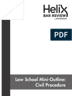 Law School Mini-Outline: Civil Procedure