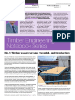 Timber Engineering Notebook Series: No. 1: Timber As A Structural Material - An Introduction