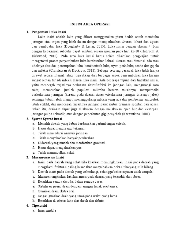 Panduan Luka Insisi dan Drainase Medis | PDF