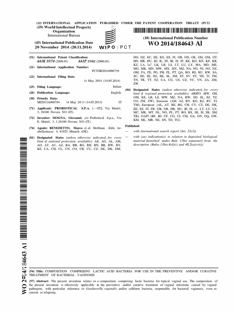 Comprising Lactic Acid Bacteria For Use in The