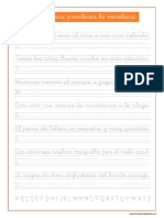 Caligrafia Frases Practicar Escritura Imprimir PDF
