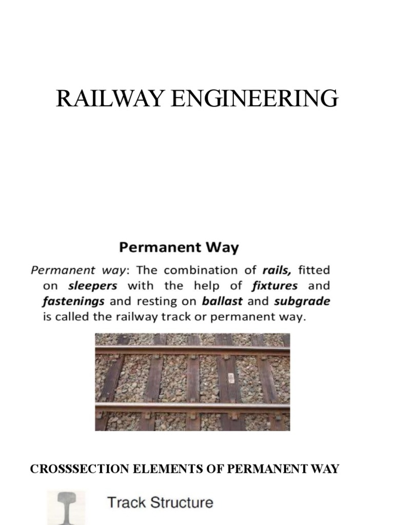 Railway Engineering PDF Track (Rail Transport) Track Gauge