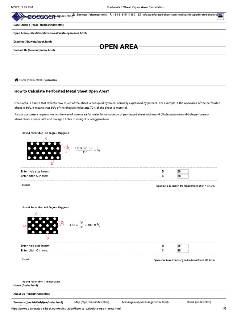 Perforated Sheet Selection. | PDF | Sheet Metal | Crafts