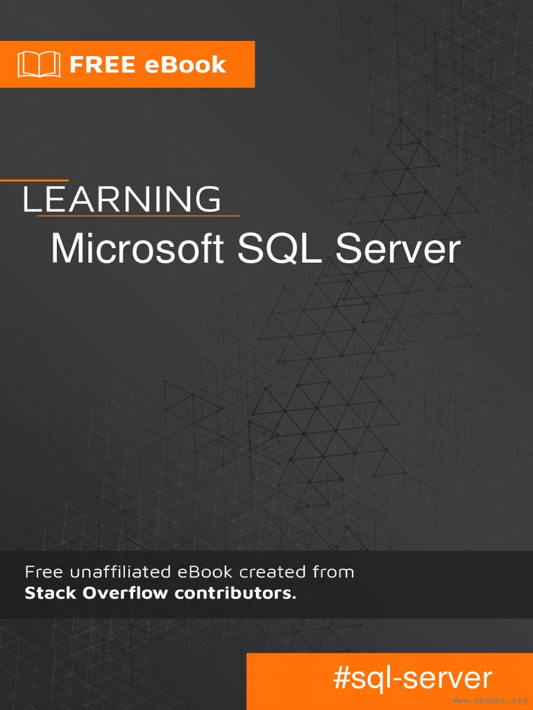 Learning Microsoft SQL Server | PDF | Microsoft Sql Server | Databases