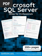 Microsoft SQL Server Notes For Professionals