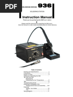 Instruction Manual: Soldering Station