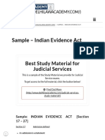 Study Material - Indian Evidence Act