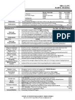I Year Sample CV Format 2019-21 (Without Comments)