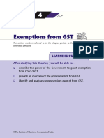 Exemptions From GST: After Studying This Chapter, You Will Be Able To