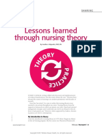 Lessons Learned Through Nursing Theory: Sharing