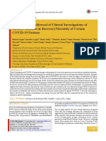 Significance of Addressal of Clinical Investigations of Kidney Functions in Recovery/Mortality of Certain COVID-19 Patients