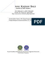 Jurnal Kajian Bali: Journal of Bali Studies