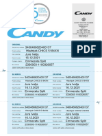 Jamstveni List Candy 135361