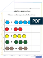 Addition Expressions Worksheet