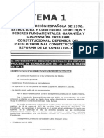 Tema 1 - Constitución Española. Estructura y Contenido...