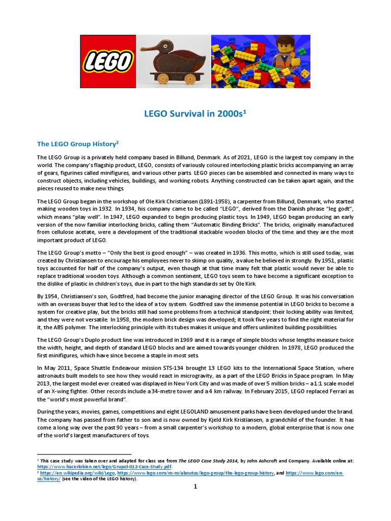 The LEGO Group history - About Us 