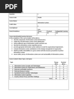 IT1106 - Information Systems Syllabus - Final