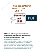 Business Law Unit 4 Factories Act, 1948
