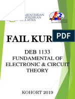 Fail Kursus DEB1133 Fundemental of Electronic $ Circuit Theory