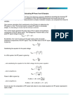 Calculating RF Power from IQ Samples in 40 Characters