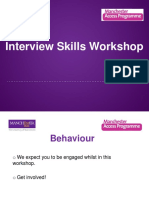 Interview Skills Workshop October 2013