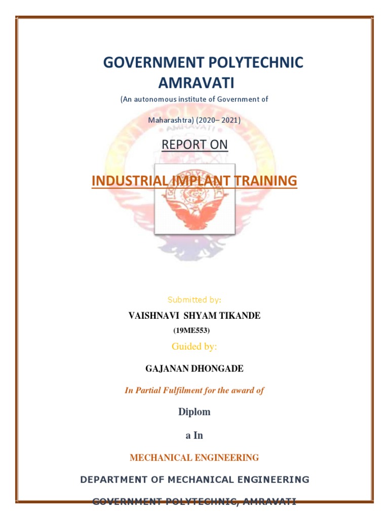 19me553 Industrial Training Report | PDF | Numerical Control | Calibration