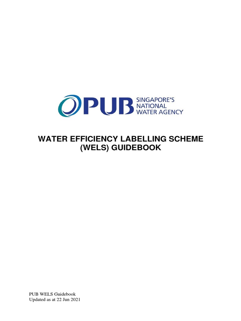 Guide to Singapore's Mandatory Water Efficiency Labelling Scheme (WELS) PDF Dishwasher