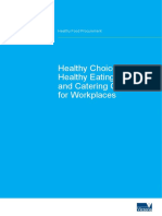 Healthy Choices: Healthy Eating Policy and Catering Guide For Workplaces