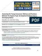 Assessing The Young Consumers Motives and Purchase Behavior For Organic Food An Empirical Evidence From A Developing Nation