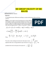 Phase and Group Velocity