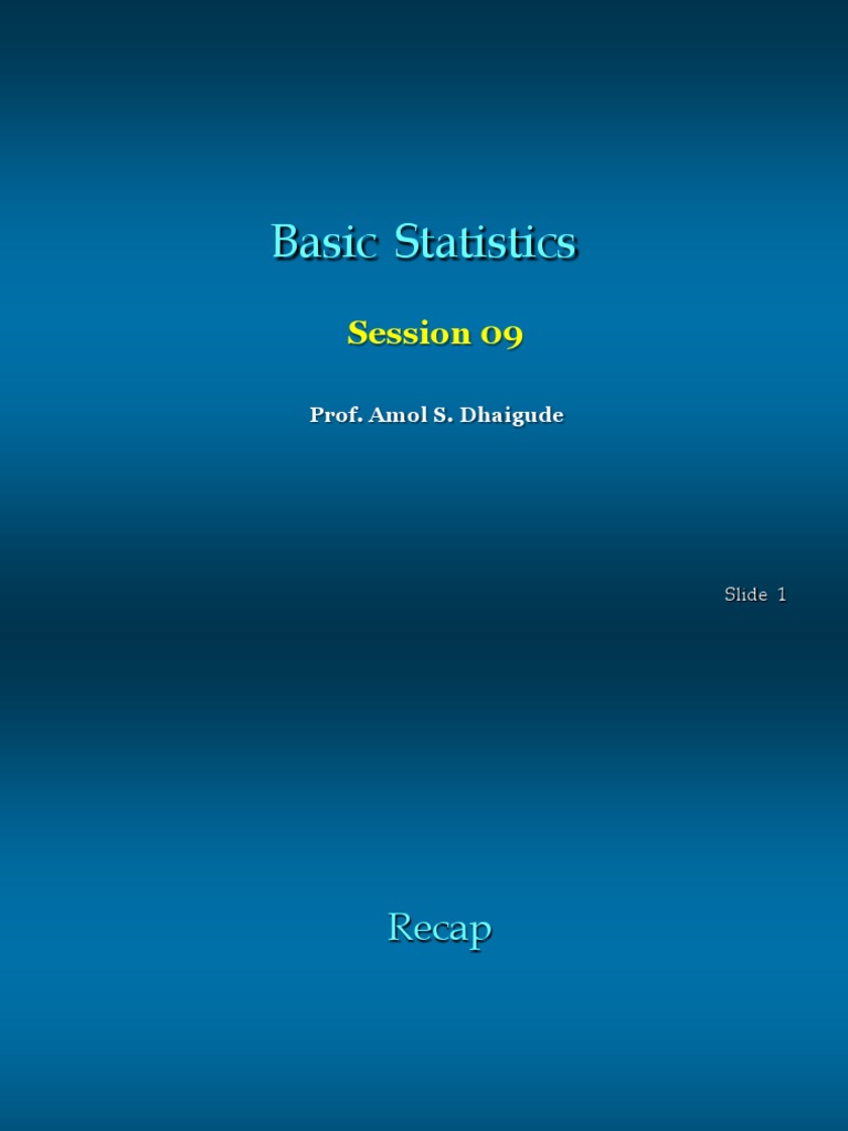 Session 09 BS 2020Z Score PDF Quartile Skewness