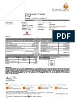 Term Insurance Receipt for Rs. 1,344.60