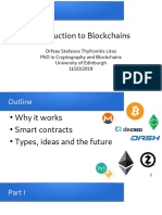 Gent Le: Introduction To Blockchains