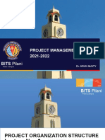 Project Management - I Sem 2021-2022: BITS Pilani BITS Pilani