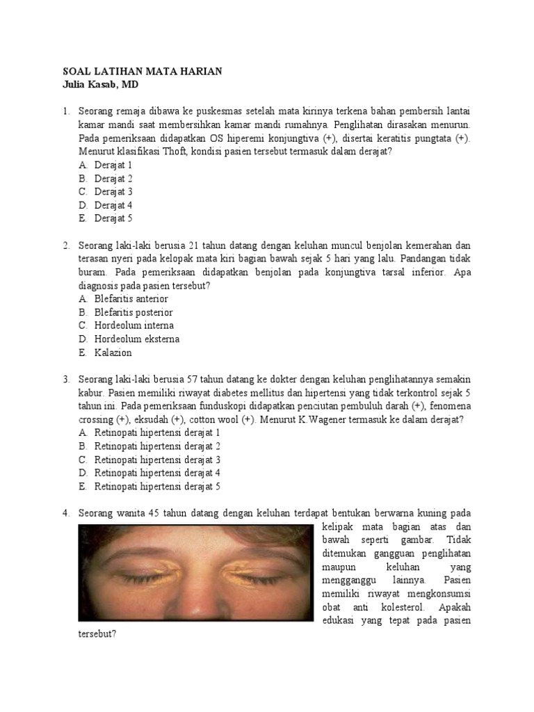Soal Harian Mata | PDF