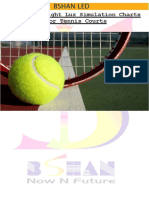 BSHAN - Tennis Court - Lux Simulation Chart