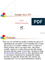 Simple Java I/O: General Principles