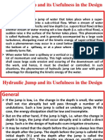 Hydraulic Jump Design and Energy Dissipation